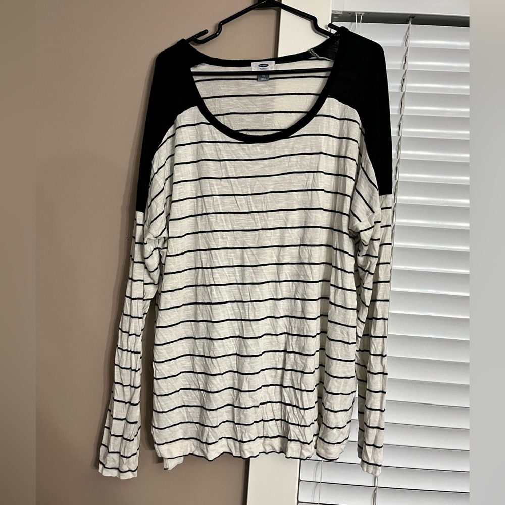 Striped long sleeve size XL